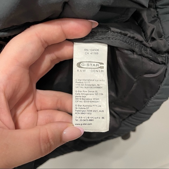 G-Star Raw Truck Quilted Hooded Overshirt Long Sleeve Jacket Medium Gray - Picture 5 of 7